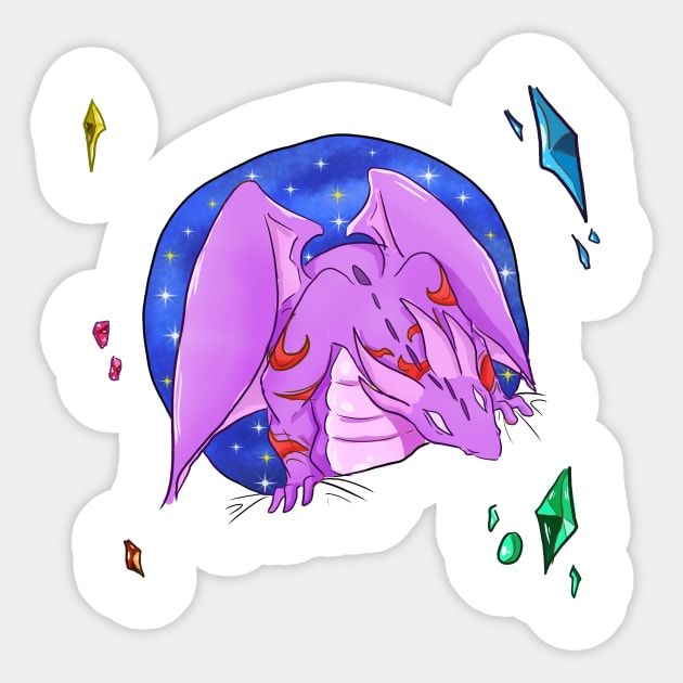 Dragon Space Sticker by Make_them_rawr